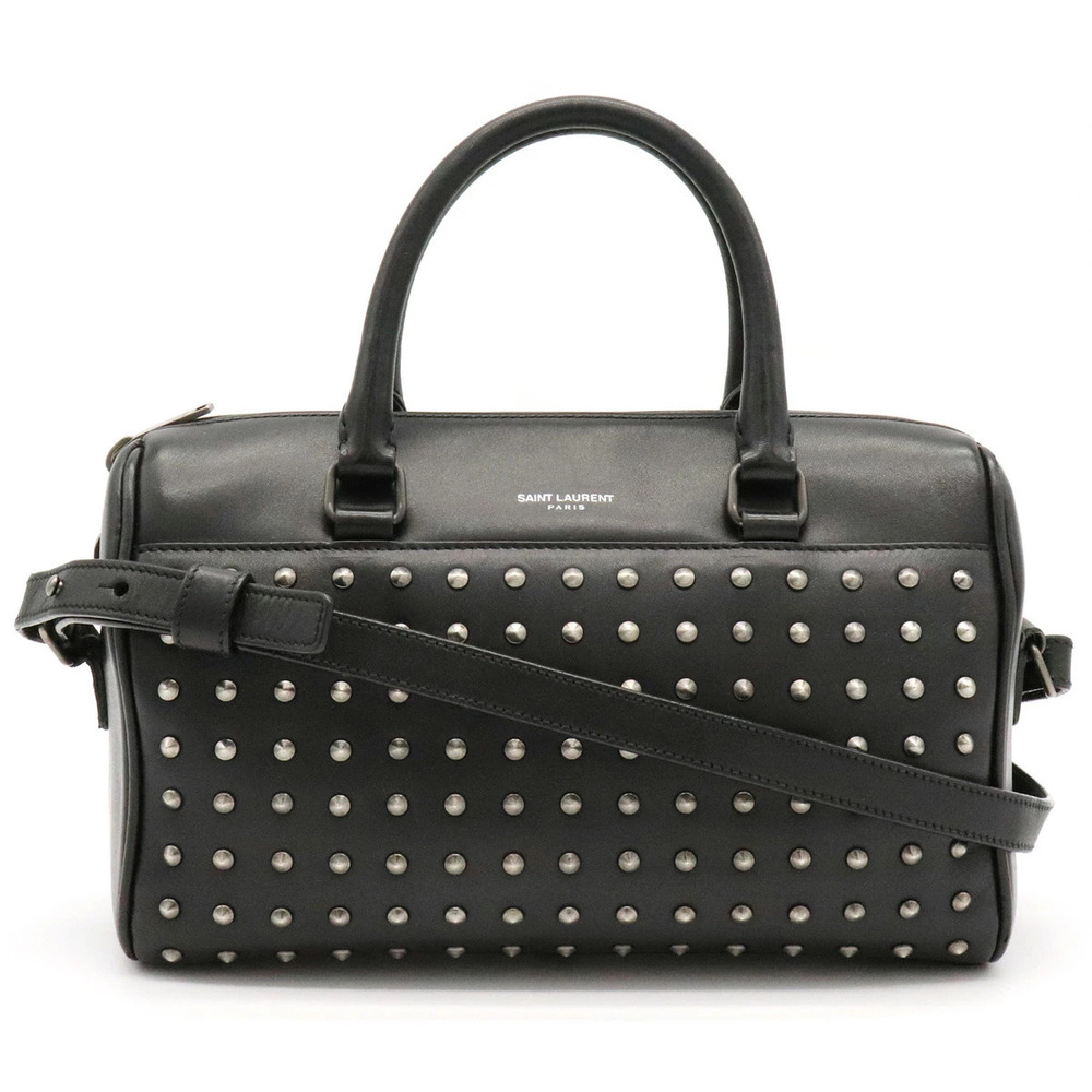 Saint Laurent Yves Paris Baby Duffle 2way Shoulder Bag Black